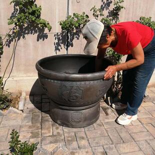 正品土盆陶素面老瓦盆瓦龟缸瓦鱼盆龟金鱼陶瓷乌睡莲鳖家用花盆鱼