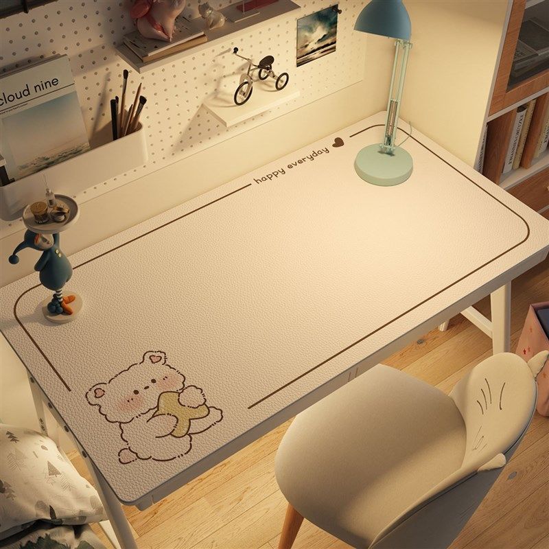 可爱简笔画书桌垫环保护眼桌布小学生儿童学习桌专用垫子写字桌垫