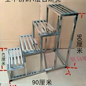 不锈钢单双层脚踏凳 家用室内两三步梯小楼梯台阶凳医院踏步梯凳