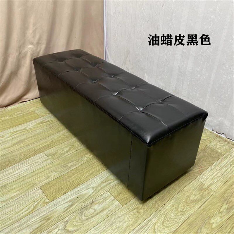 新款矮脚换鞋凳油蜡皮革KTV酒吧浴室沙发凳长条凳实木皮凳试衣凳