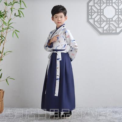 高档万圣节新款装汉服书生童国学服三演字经弟古子规套装小书阿毛