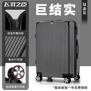 高档行李箱女结实耐寸用加旅厚男生大容量拉行箱2820寸拉链款 皮杆