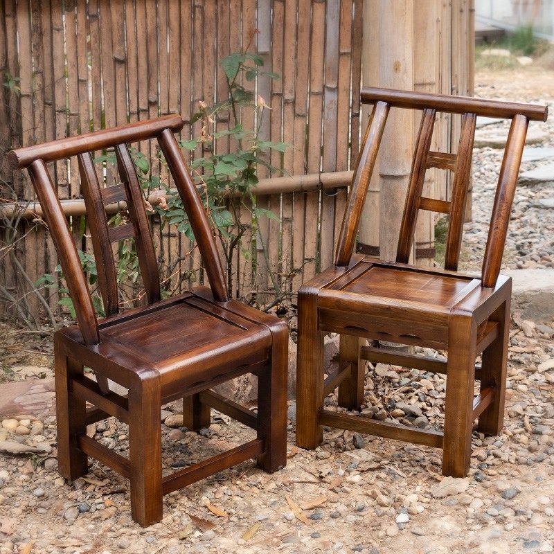 手工复古做旧实木椅子明清靠背椅餐椅老式古典怀旧家用餐饮榉木松,住宅家具,餐椅,淘宝优惠券,粉丝福利购,淘宝优惠卷