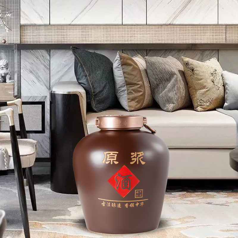 大口存酒坛子土陶酿酒缸20斤50斤100斤200斤酿酒缸仿古家用泡酒壶