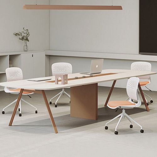 会议室桌椅组合开会长条桌长方形简约现代大型员工商务洽谈桌多人