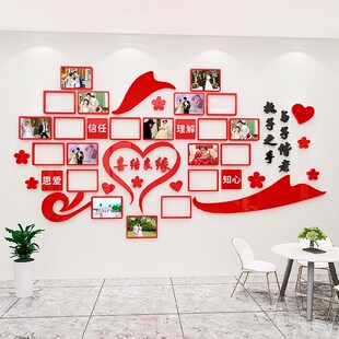 婚介所墙贴婚姻介绍中心相亲办公室文化墙面装饰照片墙布置背景墙