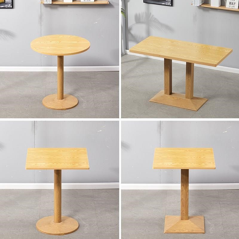 洽谈小圆桌甜品奶茶店桌椅组合黑白色家用圆形咖啡快餐方桌子新款