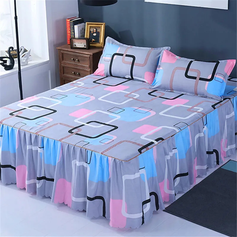 B1磨毛单件床裙韩版床单床罩防滑保护床笠不起球米米