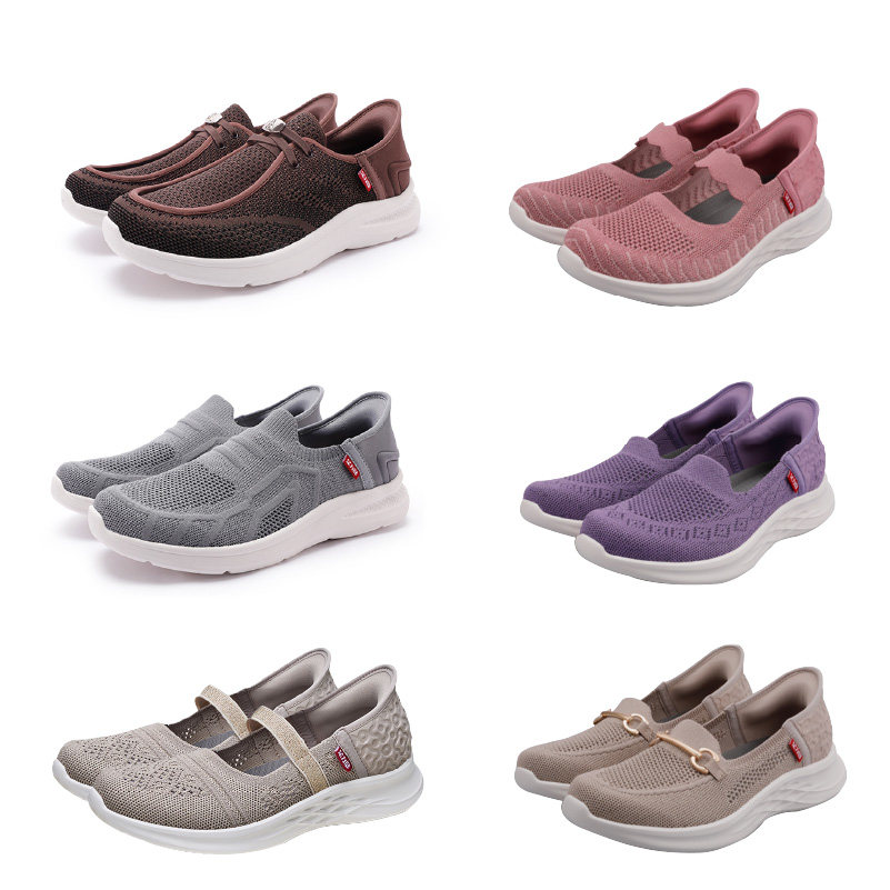 清仓秒杀足力健休闲鞋男女透气网面一脚蹬轻便软底妈妈鞋舒适,女鞋,时尚休闲鞋,淘宝优惠券,粉丝福利购,淘宝优惠卷