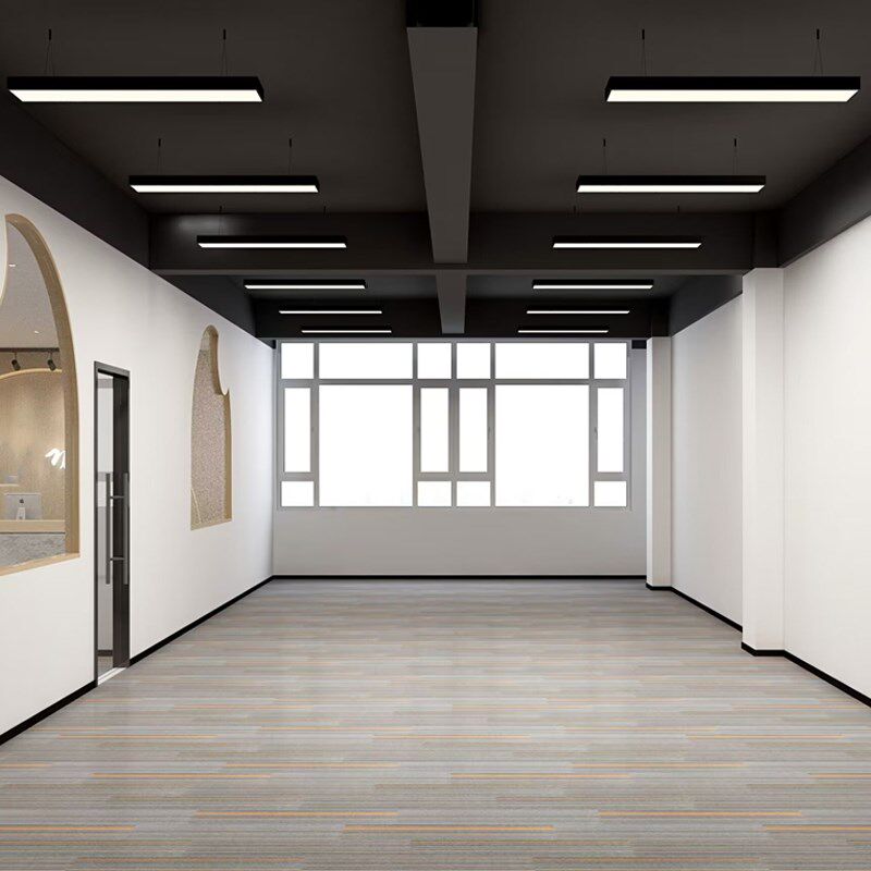 全光谱护眼吊灯小学音体教室长条灯图书馆书吧格栅专用防眩吸顶灯