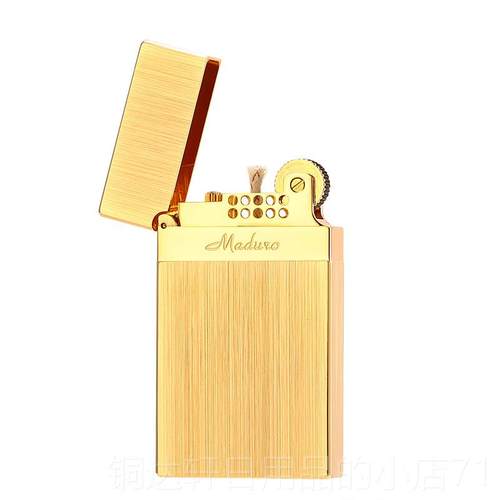 高档意大利aduro朗声打火机煤油钢M音打丝火超机正品拉砂轮响铜打
