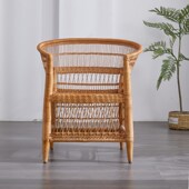 天然真藤靠背餐椅阳台客厅小户型家用藤编沙发单双三人组合椅休闲