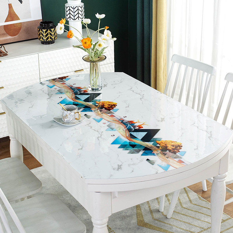 椭圆形餐桌垫防烫软pvc玻璃桌布防水防油免洗茶几桌面桌子垫台布,居家布艺,桌布,淘宝优惠券,粉丝福利购,淘宝优惠卷
