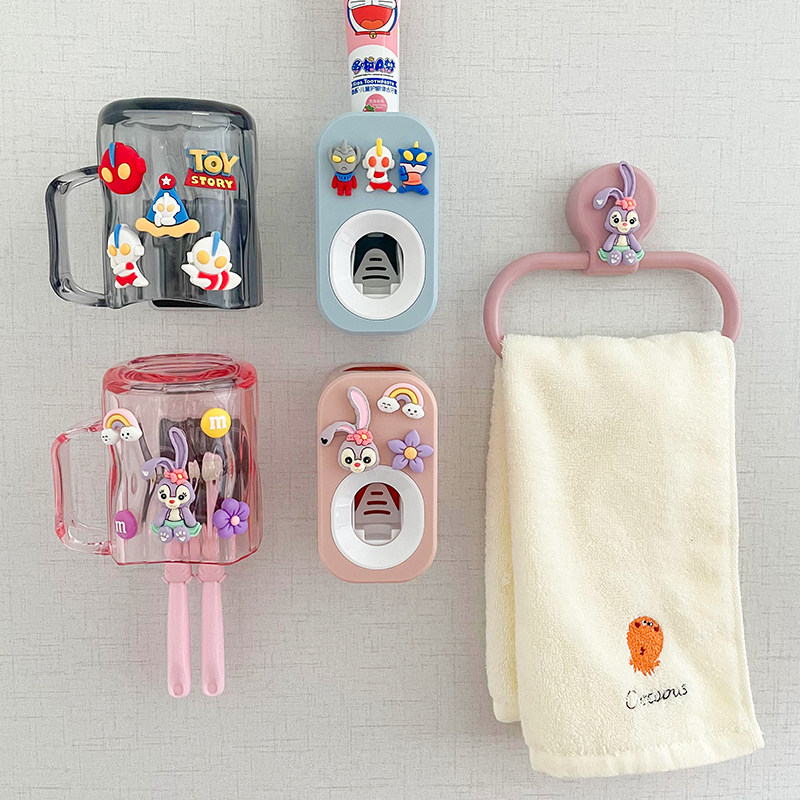 卡通创意壁挂式儿童漱口杯宝宝男女孩可爱牙缸刷牙杯牙膏器,家庭/个人清洁工具,洗漱杯,淘宝优惠券,粉丝福利购,淘宝优惠卷