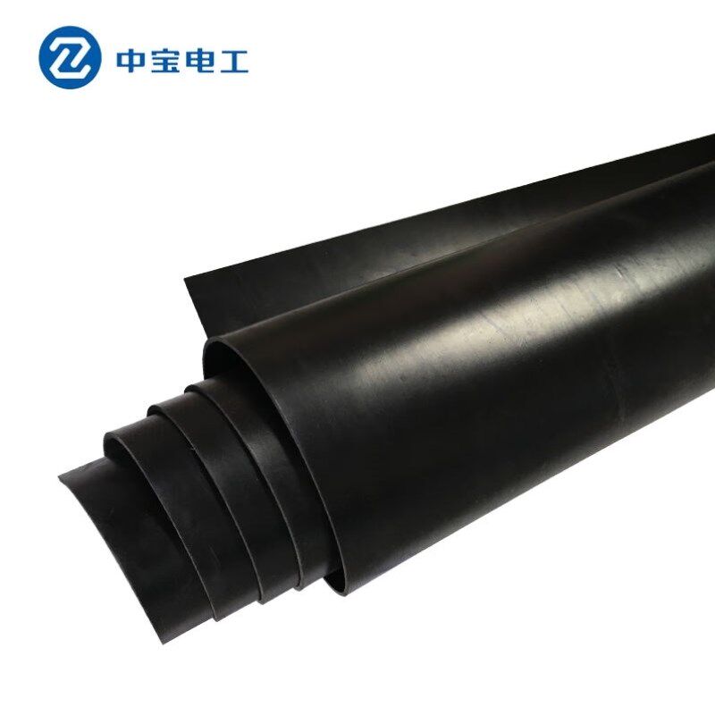 中宝电工10KV5mm厚1米8.5kg黑色绝缘橡胶垫绝缘地毯配电房配电室