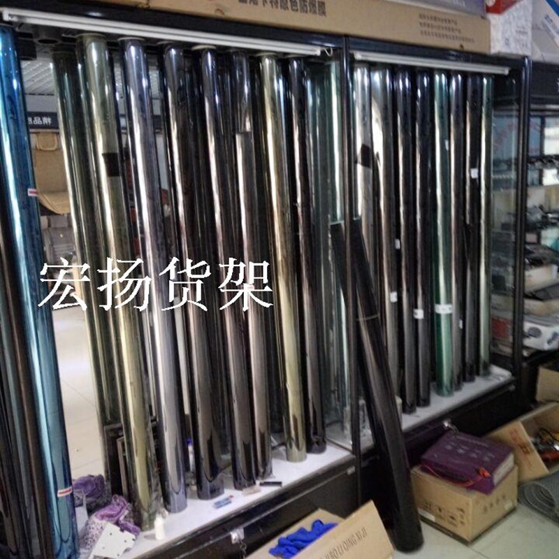 汽车太阳膜展架展柜太阳膜防爆膜展示架汽车用品展架玻璃膜展柜