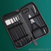 高档扬州三把刀套锻打高锰钢修脚装 去死皮甲沟刀灰指甲炎老茧嵌甲