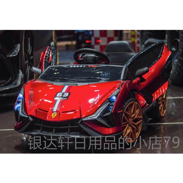 高档儿童电车孩坐小人四轮遥控汽车男女可宝宝四驱带摇摆动玩具车