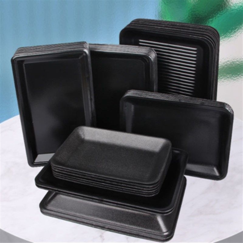 加厚2013黑色托盘彩色托盘水果打包盒鱼盘虾盘冷冻盘水果托盘子