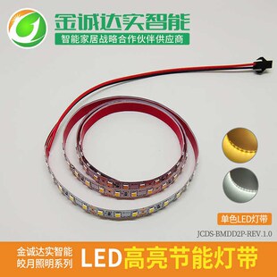 高亮节能灯带2835单色12v120灯珠8mm宽LED灯带妆镜展柜亮化灯带