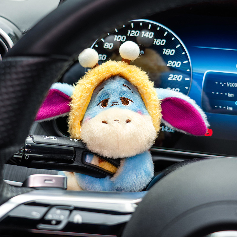 汽车怀挡装饰品噗噗可爱拔杆公仔雨刮器转向灯小摆件车载车内玩偶