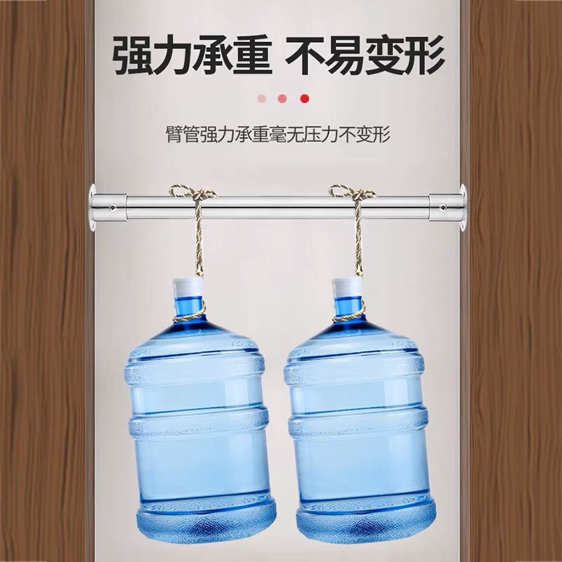 202/30不锈钢圆管晾衣杆加厚特厚阳台挂衣杆窗帘杆整体橱柜杆衣柜