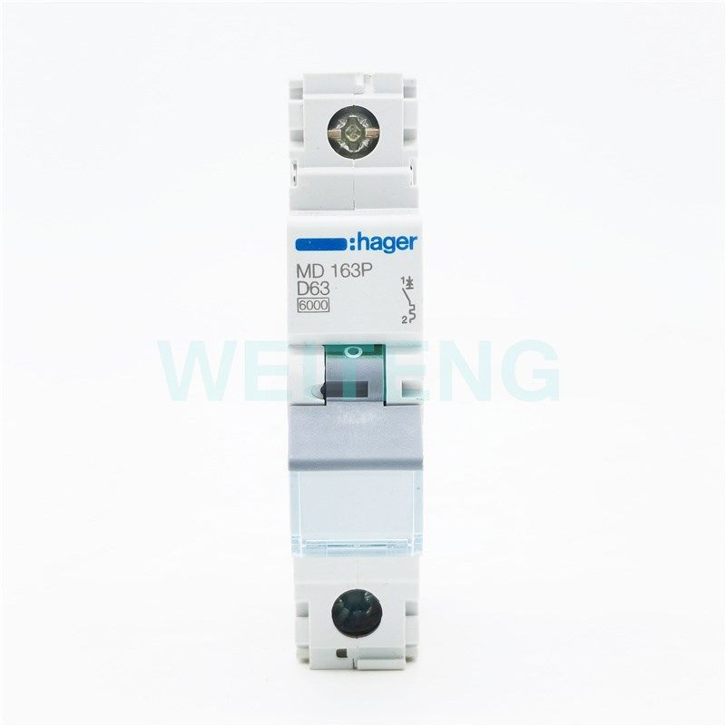 HAGER海格 MD163P空气开关单极1P马达电动机保护型小型断路器导轨
