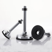 双孔D100重载型碳钢防滑减震调节脚杯地脚设备支撑脚m16m20m24