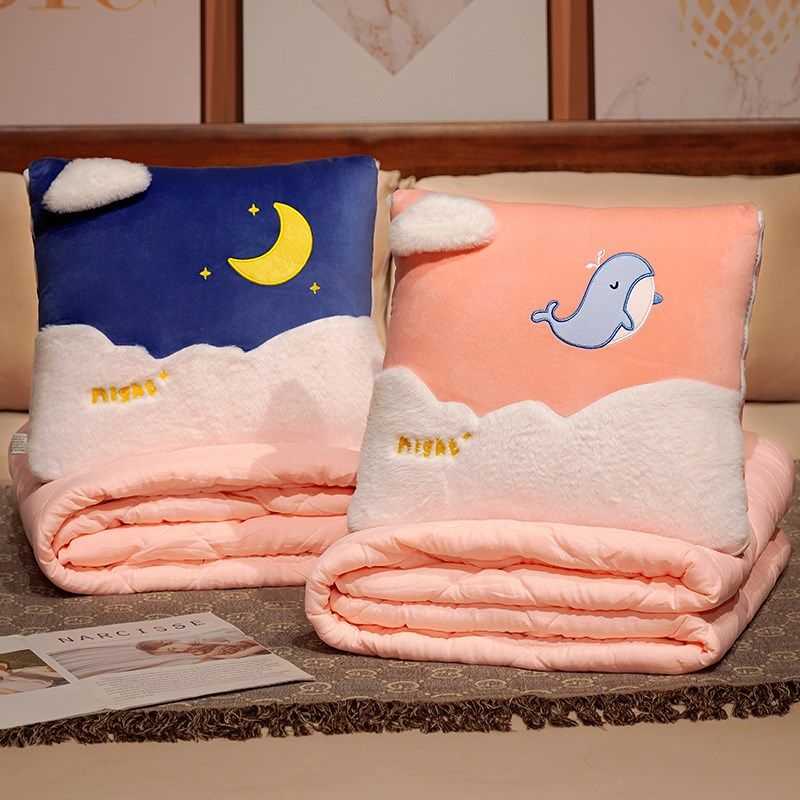 抱枕被子两用加厚办公室折叠午睡枕头毯子二合一沙发汽车靠枕车载,居家布艺,抱枕被,淘宝优惠券,粉丝福利购,淘宝优惠卷