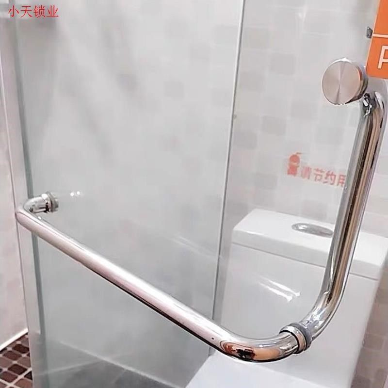 玻璃门拉手L型304玻璃门卫生间欧式扶手不锈钢浴室对装淋浴房把手,基础建材,大拉手,淘宝优惠券,粉丝福利购,淘宝优惠卷