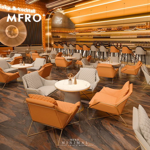 MF 音乐馆咖啡厅清酒吧休息闲区卡座甜品奶茶店洽谈接待桌椅组合