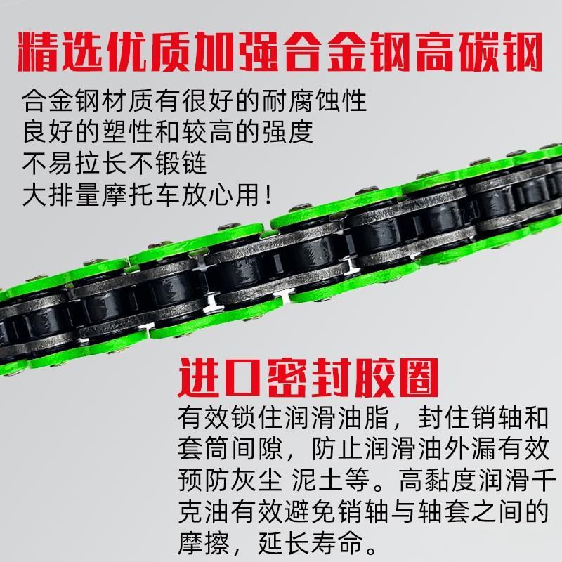 。适用隆鑫GP0 LX0GS-2 劲隆JL0GS-2牙盘链轮彩色链条三件