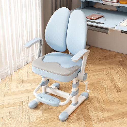 儿童学习椅学生椅子家用写字椅坐姿座椅书桌椅靠背可升降调节专用