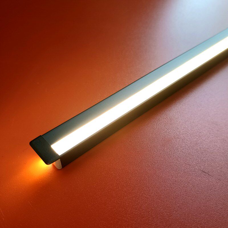 13*10mmLED线条灯45度斜发光铝合金灯条硅胶灯带开槽暗装衣柜酒柜