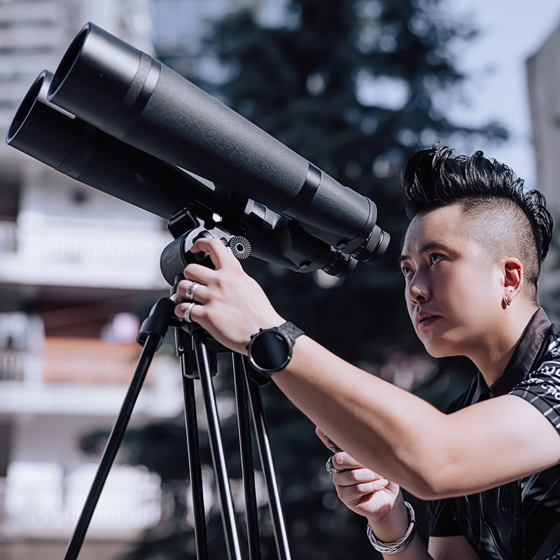 ED天地两用天文观景平场双筒望远镜防水高清高倍MS25/34倍X80哨所
