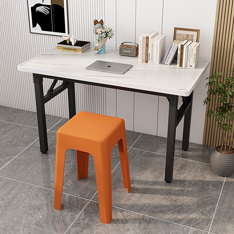 简约折叠桌包边桌面简易餐桌吃饭桌台式电脑桌家用电脑桌学习桌子