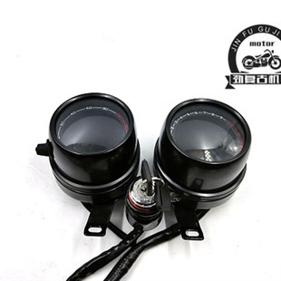 复古改装双仪表带时钟 电子转速表带档显油量电喷多功能液晶码表