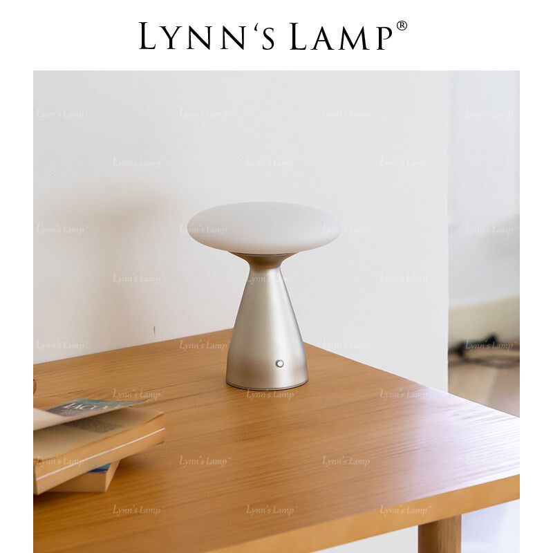 Lynns立意 蘑菇书桌台灯 充电触控氛围感床头沙发边创意包豪斯灯
