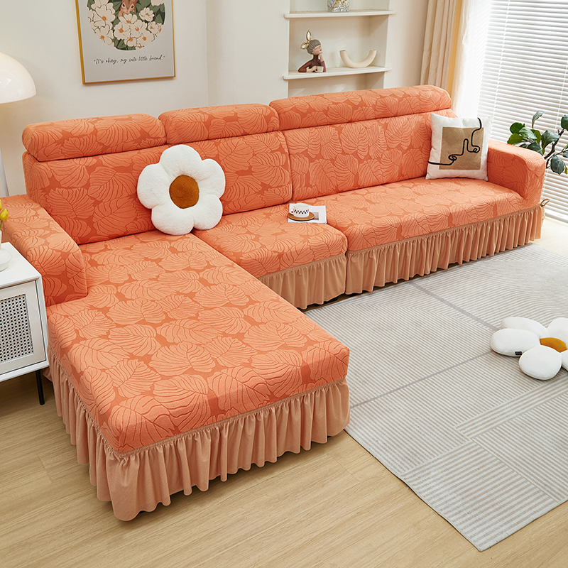 秋冬裙边沙发罩新款2023防尘沙发盖布老式贵妃沙发全包卍能