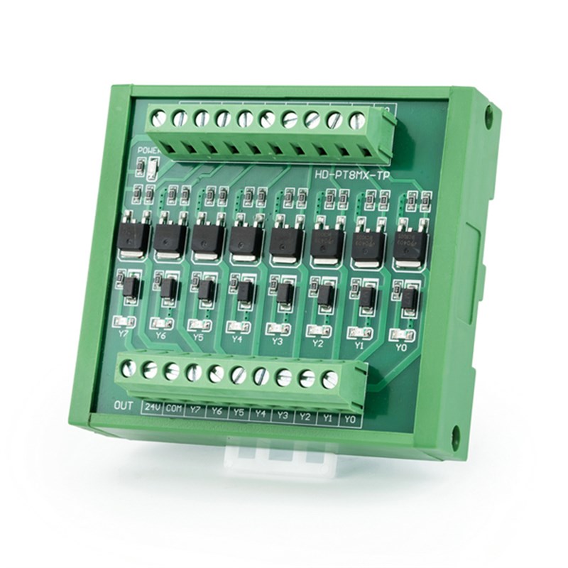 PLC输出放大板漏型NPN输入PNP输出黑色款绿色款功率板