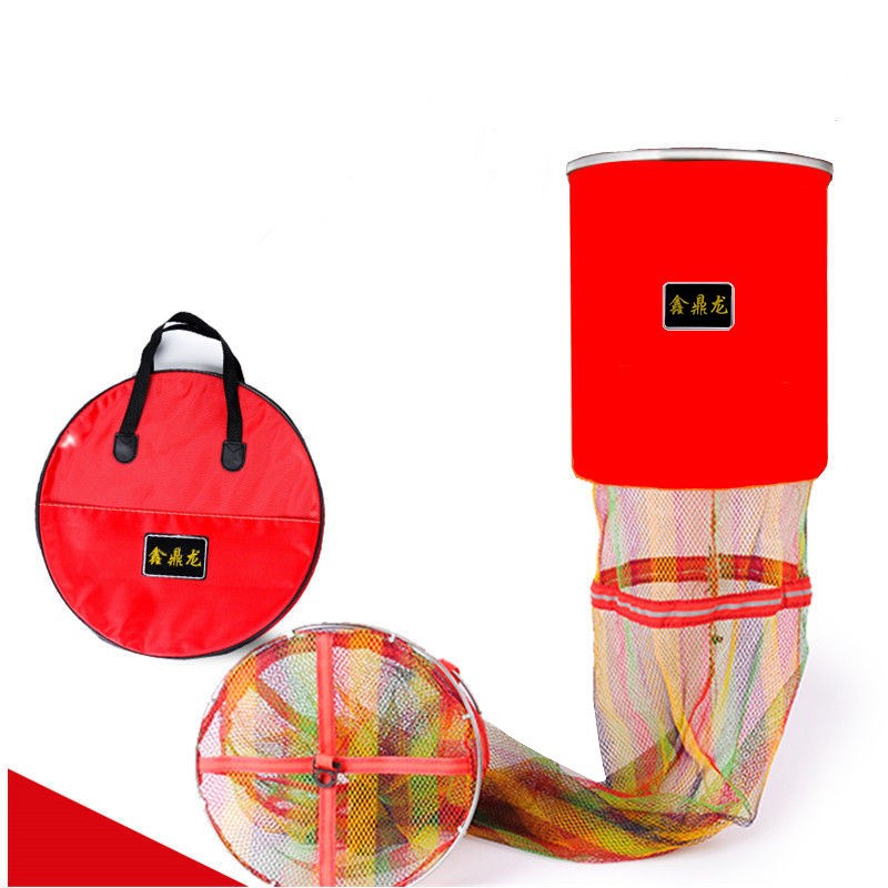 小网眼黑坑鱼护网兜尼龙线涂胶渔户大力马渔户垂钓渔具渔护--