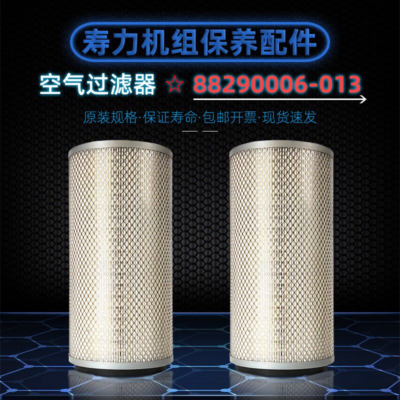 寿力空压机保养配件WS/AS3708/3710空气过滤器88290006-013空滤芯