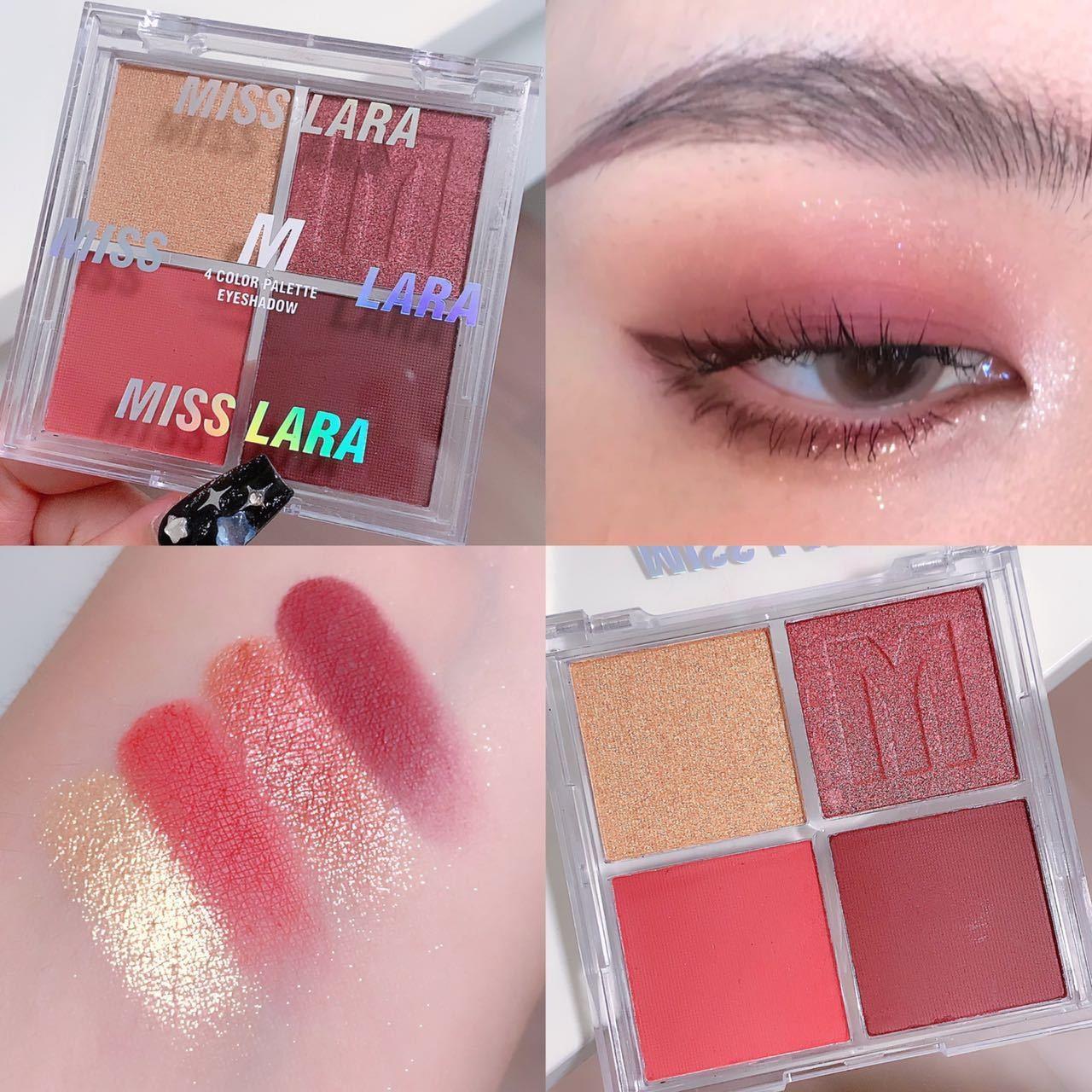 氏氛围感樱桃酒红四色眼影盘红棕哑光珠光微醺红色铁锈红cos