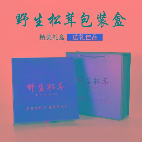 通用大号松茸送礼包装盒礼品盒山珍干货土特产松茸礼品菌菇礼盒