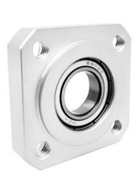 单轴承座组件带扣环嵌入方形p法兰t铝合金BASR6001ZZ/BFJ13-6002Z