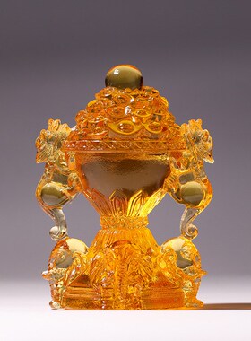 象上拱财琉璃摆件客厅书房玄关家居摆设工艺品新房装饰品大象