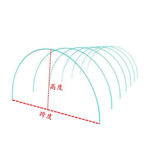 【100支装】小拱棚支架拱杆竿大棚内棚套棚骨架玻璃纤维杆地膜园