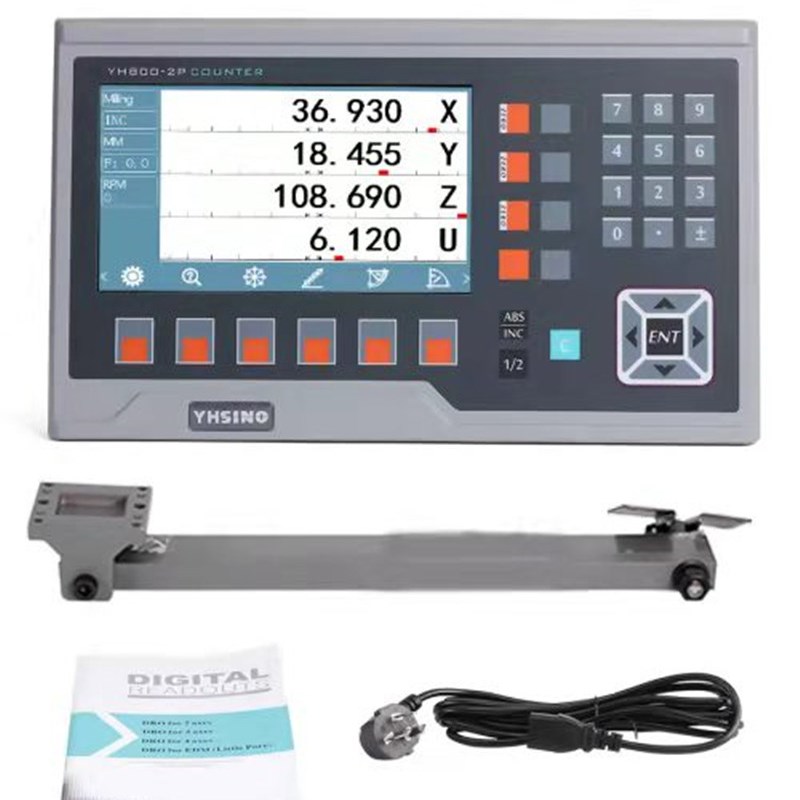 YIHAO亿濠光栅尺数显表中文液晶显示器YH800-2/3钻铣床锣床电子尺