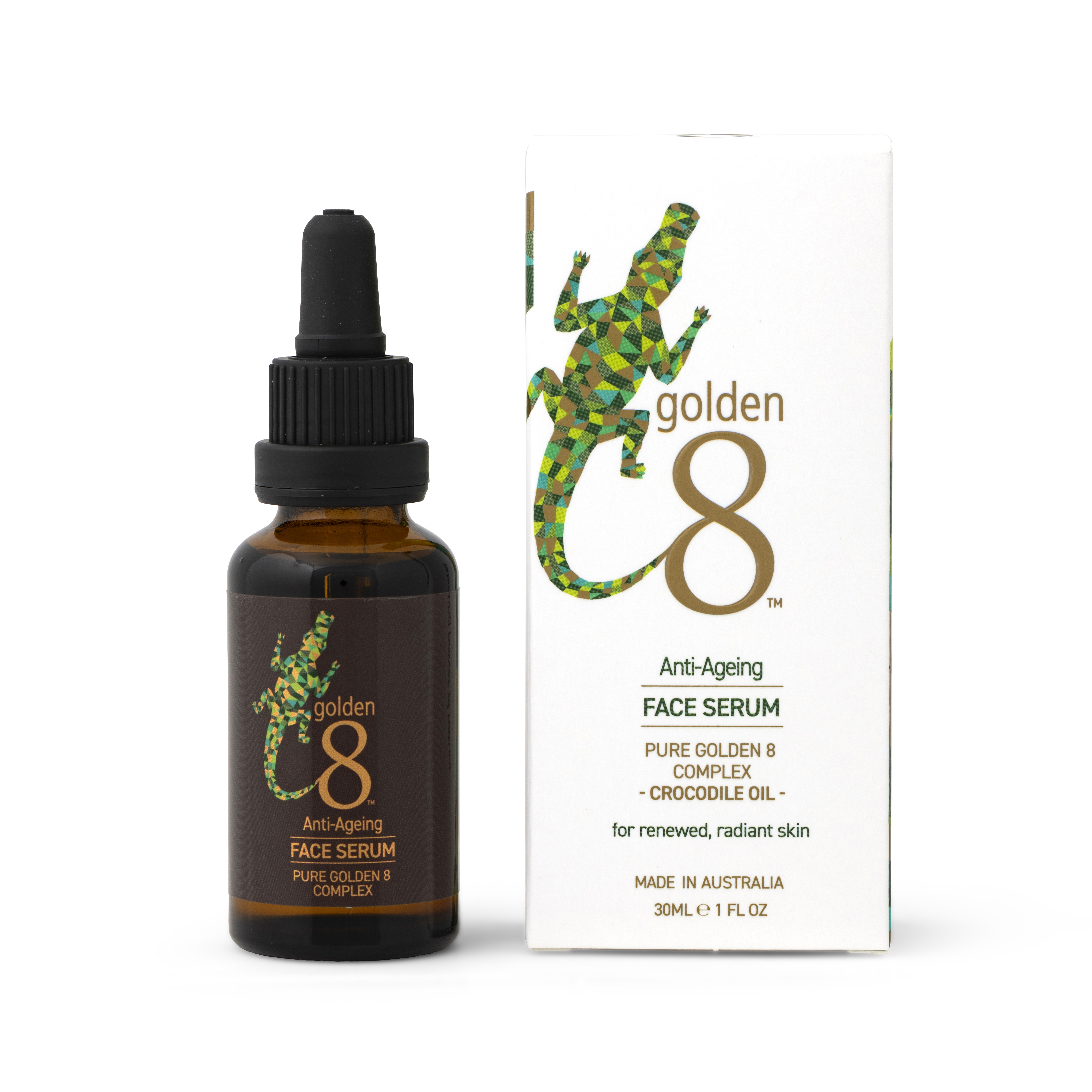 澳大利亚Golden8鳄鱼油脸部修护舒缓滋润无腥天然精华油30ml