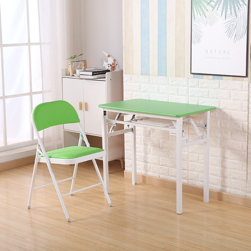 折叠桌子家用简约子长方形学习桌简易笔记本电脑办公桌椅组合套装